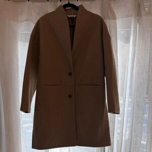 Old Navy Tan Single-Breasted Trench Coat